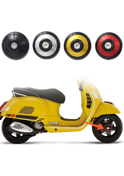 Motosiklet Hubcaps Tekerlekler Vespa Gts 300 Gtv 300 Motosiklet Aksesuarları Için Merkez Hub Kapakları Sarı (Yurt Dışından) fiyatları