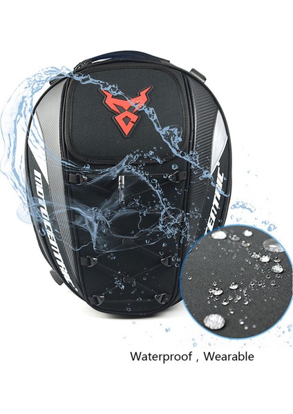 Motosentrik Su Geçirmez Motosiklet Kuyruk Çantası Çok Fonksiyonlu Dayanıklı Arka Motosiklet Koltuk Çantası Yüksek Kapasiteli Binici Sırt Çantası 11-MC-0102 Son Gri (Yurt Dışından) indirimleri