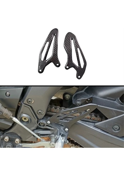 Motosiklet Aksesuarları Karbon Fiber Ayak Yastığı Koruyucu Yamaha Yamaha Yzf-R7 R7 2022-2025 Için Sürücü Topuk Koruyucusu (Yurt Dışından) modelleri