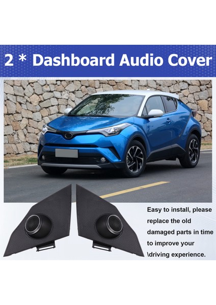 Araba Iç Ön Tweeter Rafitating Hoparlör Kutuları Gösterge Paneli Toyota Için Ses Kapak Kapağı Paneli Chr C-Hr Izoa 19-21 (Yurt Dışından) indirimleri