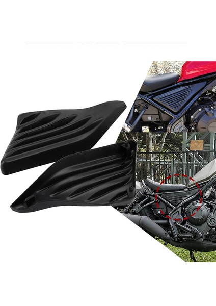Motosiklet Yan Kapak Paneli Motor Koruma Honda Rebel Cmx 300 500 2017-2024 CMX300 Mat Siyah (Yurt Dışından) fiyatları