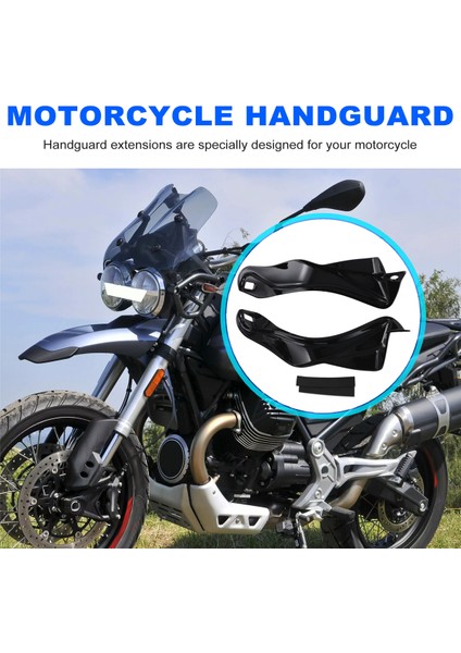Motosiklet Aksesuarları Handguard Uzantıları Moto Guzzi V85TT V 85 Tt 2019-2023 Siyah Için El Koruma Ön Cam (Yurt Dışından) modelleri