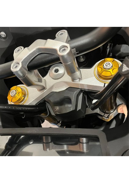 Motosiklet Üç Yıldızlı Sütun Trim Kapak Aksesuarları Valico DS900X DS525X DSX900 DSX525 2023 2024 Siyah (Yurt Dışından) modelleri