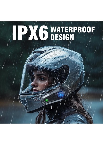 Motosiklet Kaskı Bluetooth Kulaklık 2 Tip Mikrofon, Interkom/eller Serbest Arama/müzik/su Geçirmez/gürültü Iptali, C9 (Yurt Dışından) fırsatları