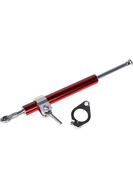 330MM Evrensel Motosiklet Direksiyon Damper Sabitleyici Damper Damper Stripting Şok Emici Yön Güvenlik Kontrolü Kırmızı (Yurt Dışından)