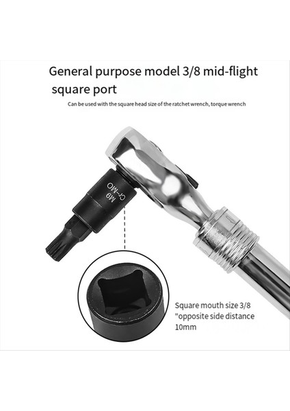 10PCS 12 Nokta Soket Anahtarı Seti Evrensel 3/8 Kare Sürücü Soket Seti M4-M16 Soket Kiti (Yurt Dışından) fiyatları