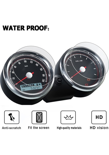 Motosiklet Küme Ekran Çıkış Koruma Filmi Ekran Koruyucu Royal Enfield 650 Interceptor Continental Gt (Yurt Dışından) indirimleri