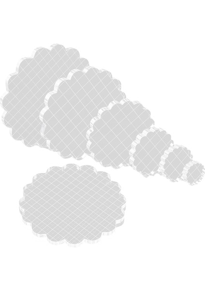 7 Adet Akrilik Damga Blokları Şebeke ve Kavrama ile Açık Damgalama Blokları Ayarlayın Çocuklar Için Dekoratif Damga Blokları (Yurt Dışından)