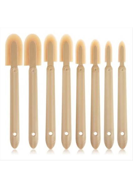 8pcs Kauçuk Kazanma Aracı Kiti Yeniden Kullanılabilir Kalafat Sonlandırma Aracı Spatula Scater Sürun (Yurt Dışından)