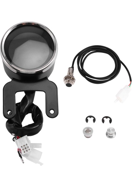 Evrensel 12V Motosiklet LCD Dijital Yolcayı Hız Türometresi Takometre Yakıt Göstergesi (Yurt Dışından)
