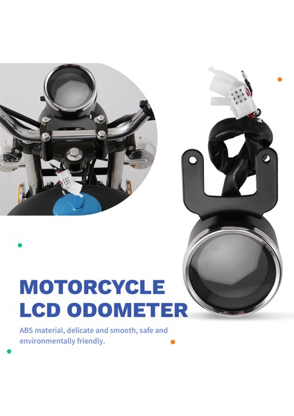 Evrensel 12V Motosiklet LCD Dijital Yolcayı Hız Türometresi Takometre Yakıt Göstergesi (Yurt Dışından) fırsatları
