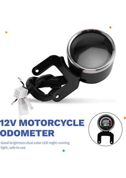 Evrensel 12V Motosiklet LCD Dijital Yolcayı Hız Türometresi Takometre Yakıt Göstergesi (Yurt Dışından) indirimleri