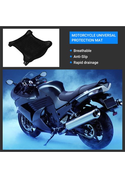 Motosiklet Serin Koltuk Kapağı Evrensel Koruma Koltuk Güneş Koruma Koltuk Yastık 3D Örgü Su Geçirmez Yastık Motosiklet Aksesuarları (Yurt Dışından) indirimleri