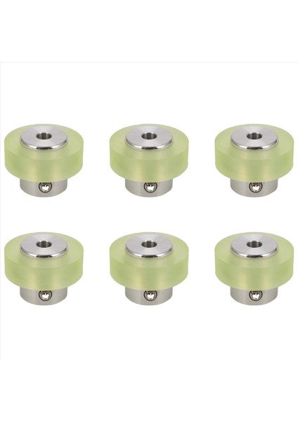 6x 100MM Alüminyum Poliüretan Endüstriyel Enkoder Tekerlek Ölçüm Tekerle (Yurt Dışından)