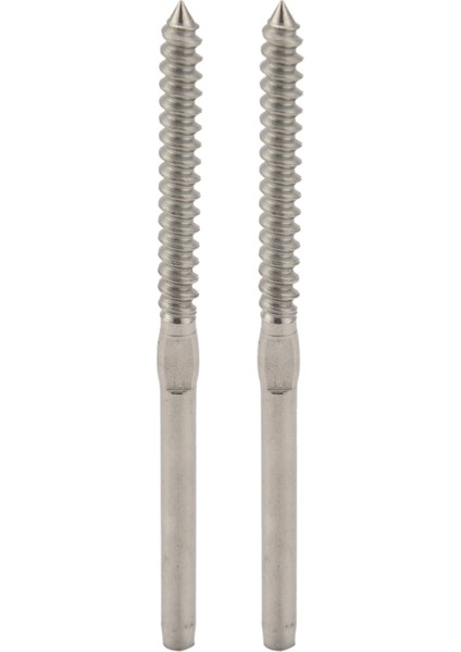 60 Çift Sol ve Sağ El Iplik Gecikme Vidaları 1/8 Inç Kablo Korkuluk Merdiveni Ahşap Için Korkuluk Post Gecikme Posta Vidalı Süvari Sistemi (Yurt Dışından)