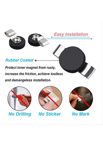 22MM Manyetik Kablo Klipsleri Anti-Çizik Manyetik Kancalar Ağır Hizmet Tipi Kayma Önleyici Kablo Klipsleri Güçlü Mıknatıs Kablosu Tutucusu 8pc (Yurt Dışından) fırsatları