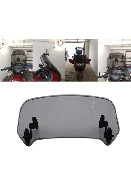Motosiklet Yüksek Ön Cam Sayfası Evrensel Ayarlanabilir Ön Cam Rüzgar Deflektörü Spoiler Uzantı Aksesuarları (Yurt Dışından) fırsatları