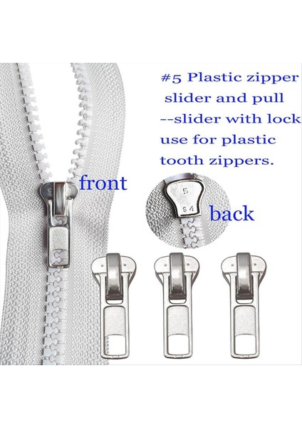 Fermuarlı Onarım Kiti 5 Kaydırıcı ile Kaydırıcı Metal Fermuar Sabitleme Kutusu Fermuar Çekme Giysileri Kilitli Fermuar Çektirme (Yurt Dışından) indirimleri