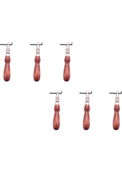 6x Katı Ayarlanabilir Pro Dikişli Yüzme ve Kırış Kırış Kırıştırma Deri Deri Derecilik Dergisi Deri Craft Aracı (Yurt Dışından)