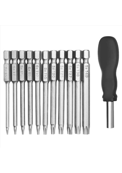 22 Paket 75MM Torx Kafa Tornavida Bit Seti 1/4 Inç Hex Shank T6-T40 Yıldız Tornavida Takım Kiti 1 Paket Tutma (Yurt Dışından) modelleri