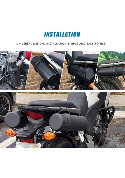 4pcs Motosiklet Aksesuarları Su Geçirmez Araç Tüp Eldivenleri Yağmurluk Saklama Kutusu Honda Yamaha Kawasaki Için Universal 125MM (Yurt Dışından) fiyatları