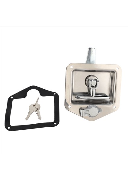 3x Paslanmaz Çelik Katlanır T-Şekilli Tutar Kilit Alet Kutusu Key Kamyon Römork Araç Kutusu Elektrik Kabini (Yurt Dışından) fiyatları