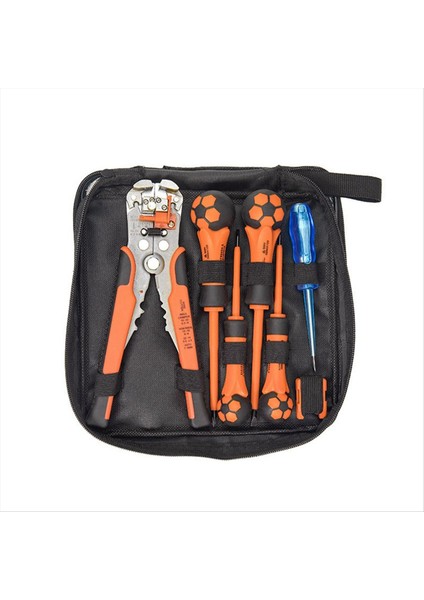 Izolasyon Elektrikçi Tel Tornavida Kombinasyonu Set Güçlü Manyetik ve Yüksek Sertlik Ev Tornavida (Yurt Dışından)