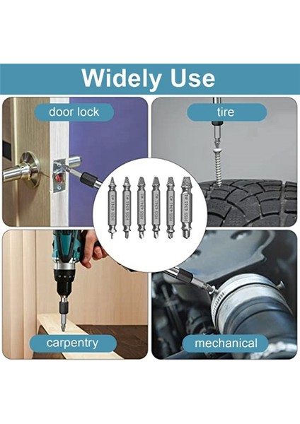Vida Çıkartma Seti 6 Pcs Manyetik Bit Tutucu Kırık Vida Çıkarma Kırık Vidalar (Yurt Dışından) modelleri
