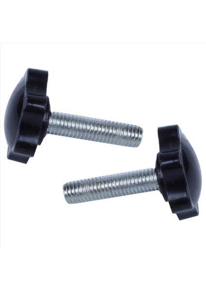 6 Pcs M8 x 30MM Erkek Iplik 32MM Yıldız Kafa Kelepçesi Düğmesi Siyah (Yurt Dışından) modelleri