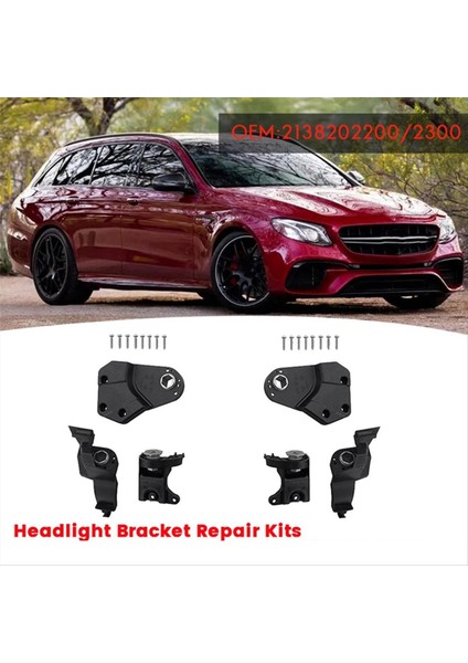 Sağ Ön Far Braketi Onarım Kiti A2138202200 Mercedes Benz E W213 W238 16-20 Kafa Işık Tutucu Sabit Vida (Yurt Dışından) modelleri