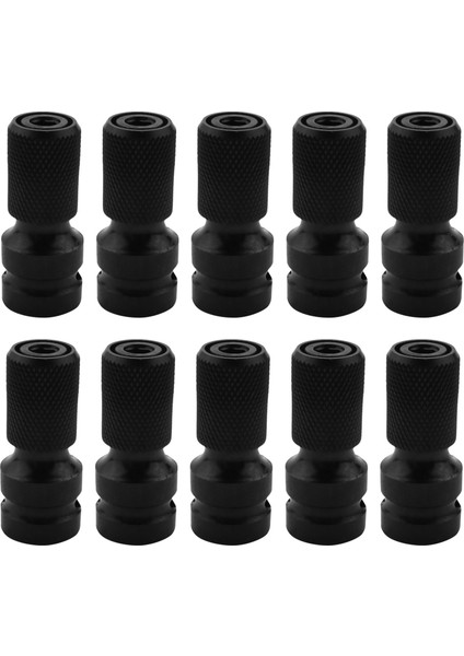 10PCS 1/2 Inç Kare Ila 1/4 Inç Altı Altı Soket Soketi Soket Adaptörü Set Dönüştürücü Darbe Aracı (Yurt Dışından)