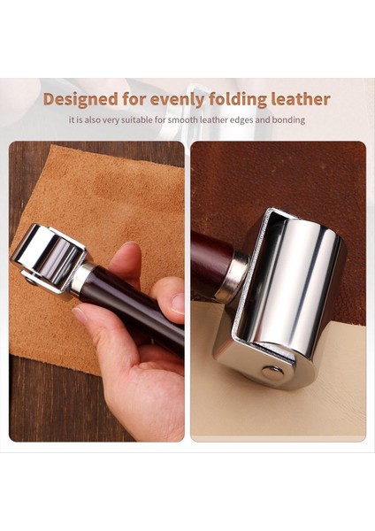 26MM+60MM Deri Pres Kenar Silindiri Ahşap Sap Deri Haddeleme Zanaat Silindiri Deri Için Dikiş Rulo (Yurt Dışından) indirimleri
