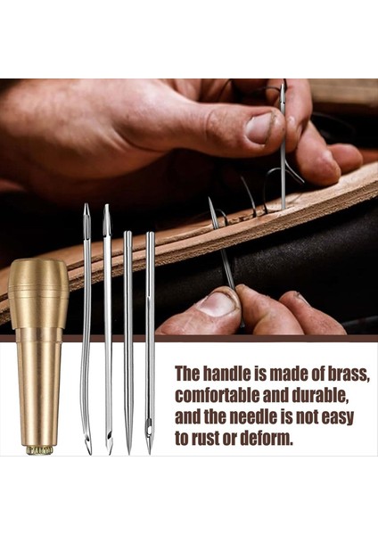 Deri Dikiş Koni Seti 52 Parça Deri Dikiş Düz Iğne ve Kavisli Tığ Işi Ayakkabı Tuval Onarımı (Yurt Dışından) fiyatları