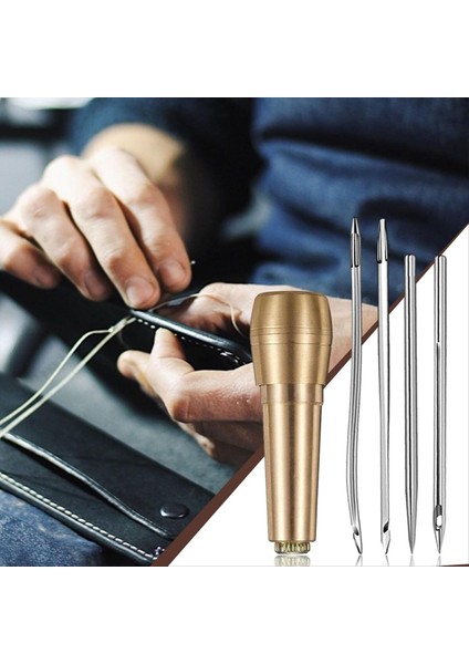 Deri Dikiş Koni Seti 52 Parça Deri Dikiş Düz Iğne ve Kavisli Tığ Işi Ayakkabı Tuval Onarımı (Yurt Dışından) indirimleri