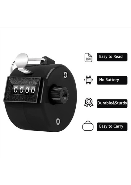 8 Sayaç Tıklatıcı 4 Basamaklı Sayı Sayımı El Mekanik Sayaçları Tıklamalar Saha Sayacı (Yurt Dışından) modelleri