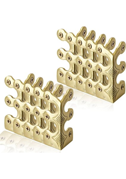 10 Adet Süpürgelik Köşe Koruyucular Brass Süpürme Tahtası Köşe Koruyucuları Dekoratif Koruyucu Kapak Masa Dolabı Için (Yurt Dışından)