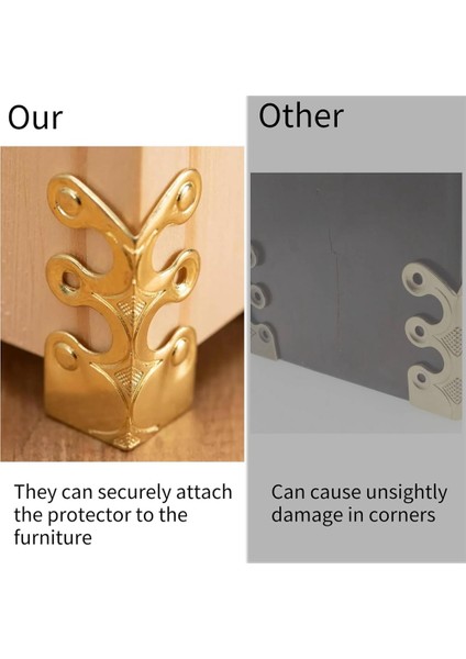 10 Adet Süpürgelik Köşe Koruyucular Brass Süpürme Tahtası Köşe Koruyucuları Dekoratif Koruyucu Kapak Masa Dolabı Için (Yurt Dışından) fiyatları
