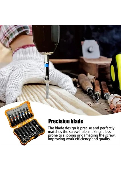 Matkap Bit Seti 50 Pcs Güç Tornavida Matkap Hızlı Değişim Dönüştürücü Uzatma Ağaç Işleme Matkap Bitleri Matkap Bit Hassasiyet (Yurt Dışından) fiyatları