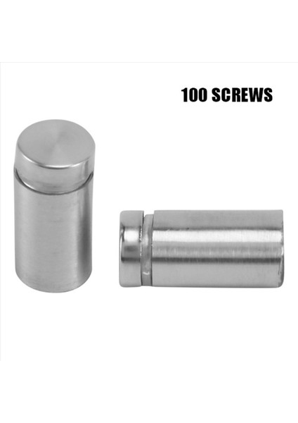 200 Paket Işaret Standoff Vidaları Reklam Vidaları Paslanmaz Çelik Duvar Standoff Montajlar Cam Akrilik Tırnak (1/2 x 1 Inç) (Yurt Dışından) fiyatları