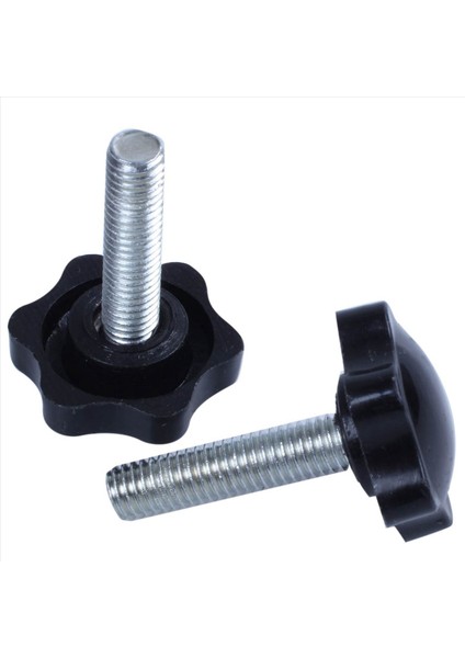 6 Pcs M8 x 30MM Erkek Iplik 32MM Yıldız Kafa Kelepçesi Düğmesi Siyah (Yurt Dışından) fırsatları