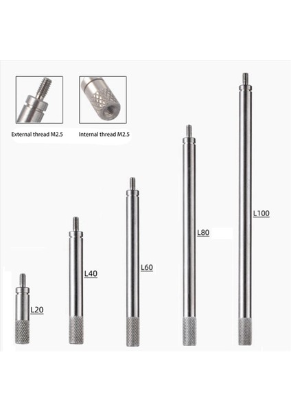 25PCS Dial Dijital Gösterge Hss Göstergesi Diyal Çubuk Uzatma Kök Çubuğu Seti M2 5 20 40 60 80 100MM Elektrik Ekipmanları (Yurt Dışından) modelleri
