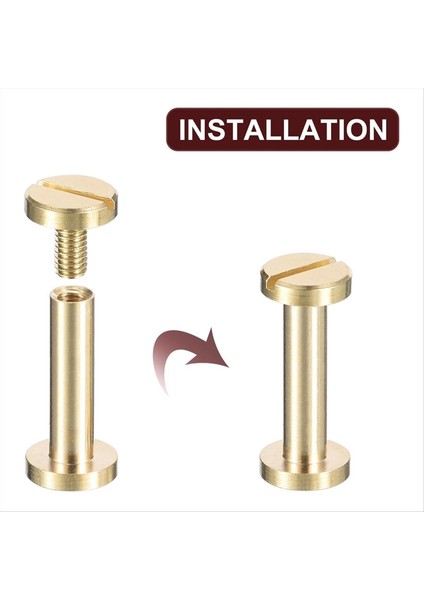 30 Pack Brass Chicago Vidaları 30X8MM Düz Kafa Vidası Geri Bağlanma Dıy Için Tırnak Saplama Posta Perçinli Tatırıcı (Yurt Dışından) fırsatları