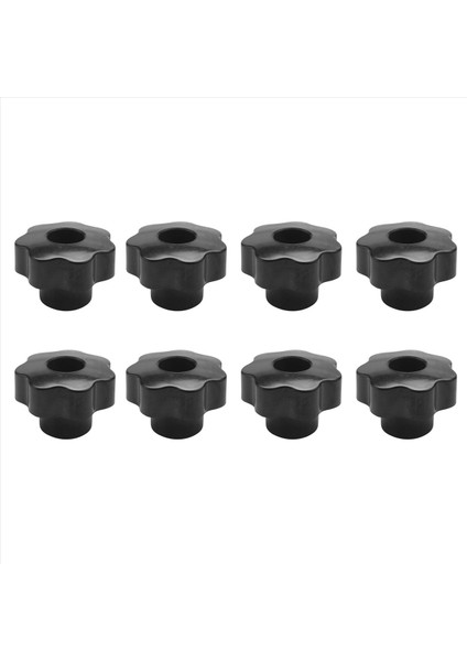 8x M10 10MM Dia Iplik Siyah Plastik Yıldız Kafa Kelepçesi Düğmesi Kavruğu (Yurt Dışından)