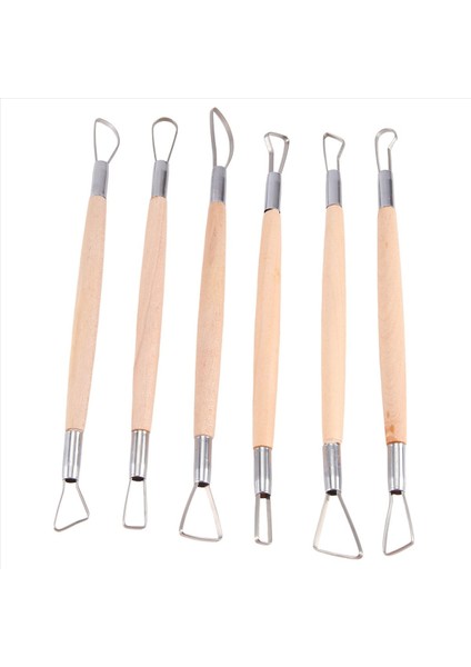 6 x 8 Inç Çift Uçlu Heykeltıraş Oyma Aleti Ahşap Sap (Yurt Dışından)