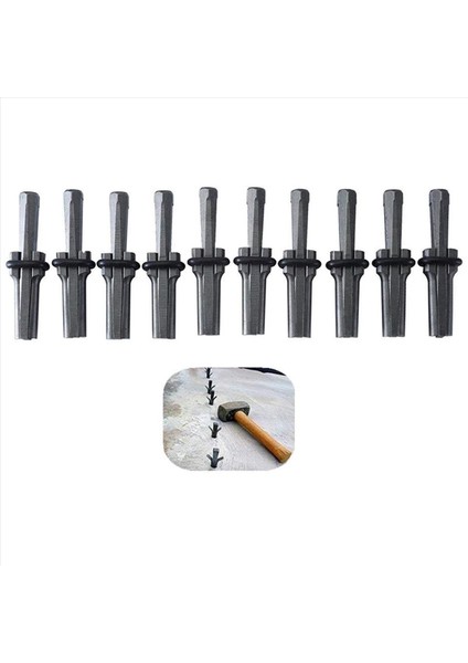 20 Pcs 9/16INCH Fiş Kamaları Tüyler Beton Kaya Taşı Ayırıcı El Aletleri Sert Taşı Bölme Için Uygun (Yurt Dışından) modelleri