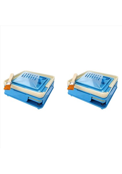 2x Toz Doldurma Makinesi 00 Boyut Laboratuar El Hareketleri Kolay Çalışma (100 Delik 00 Boyut) (Yurt Dışından)