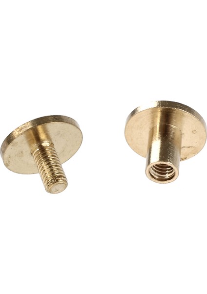 20X Arc Katı Pirinç Düğmesi Saplama Vidalı Tırnak Vidası Sırt Deri Perçin Kemeri 6mm (Yurt Dışından) modelleri