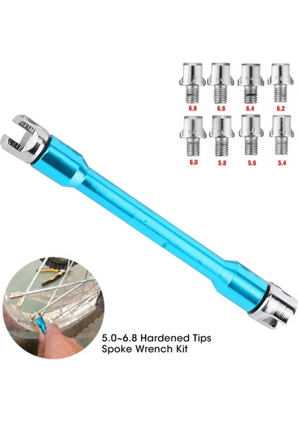 Motosiklet Kolu Konuşan Anahtar Cnc Anahtar Seti 5.0-6.8 Uzunluk 93MM/3,7 Inç Lastik Lastik Onarım Anahtarı Mavisi (Yurt Dışından) modelleri