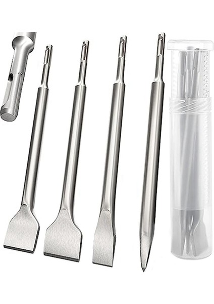 Elektrik Çekiç Keskin Yuvarlak Saplı Saçlı Düz Keski Etki Matkap Bit Seti Duvar Beton Tuğla Taşı Için Uygun (Yurt Dışından)