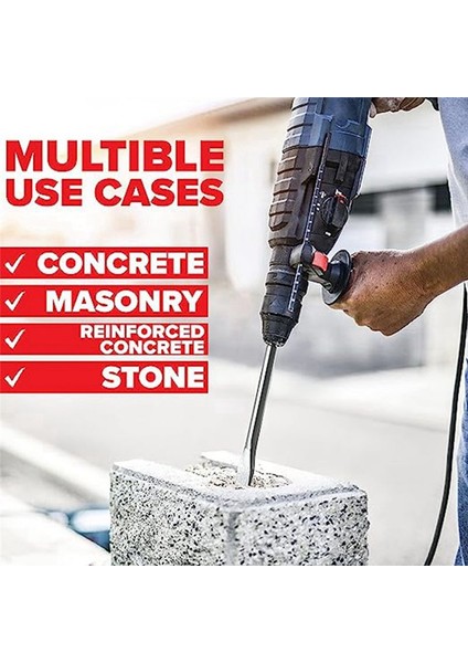 Elektrik Çekiç Keskin Yuvarlak Saplı Saçlı Düz Keski Etki Matkap Bit Seti Duvar Beton Tuğla Taşı Için Uygun (Yurt Dışından) indirimleri